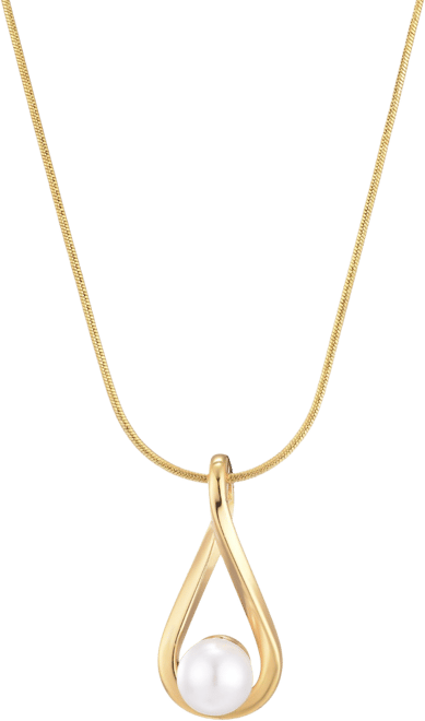 Hanging Cultivated Pearl Pendant Necklace