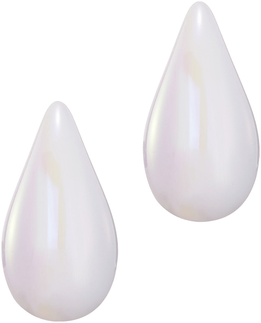 Cultivated Pearl Teardrop Sculptural Studs