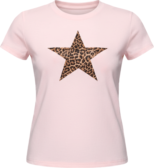 Women's Narla Leopard Star T Shirt