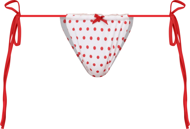 Women's Leigh Polka Dot String Bikini Bottom