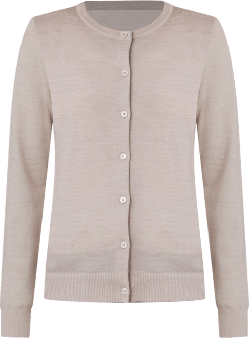 Women's 100% Merino Wool Light Weight Cardigan | Ultra Soft Fine-gauge Sweaters Machine Washable
