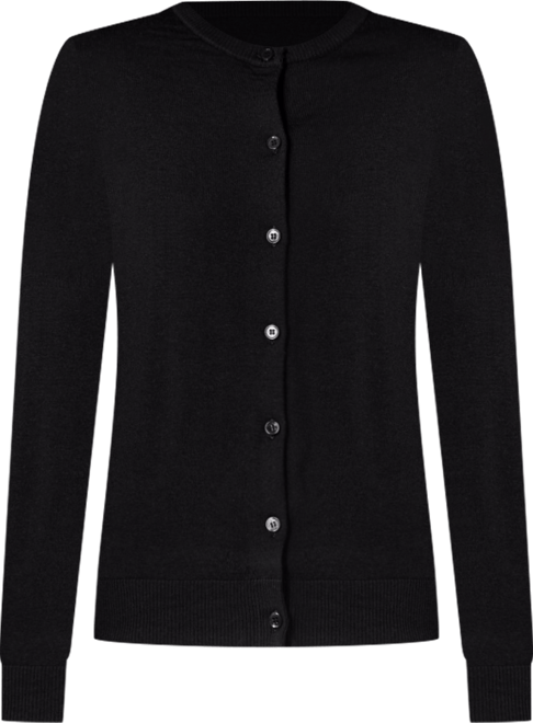 Women's 100% Merino Wool Light Weight Cardigan | Ultra Soft Fine-gauge Sweaters Machine Washable