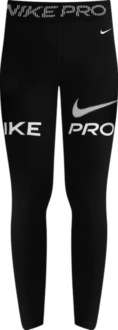 Nike Pro เลกกิ้งเอวปานกลาง 7/8 ส่วนบุแผงตาข่ายผู้หญิงมีกราฟิก