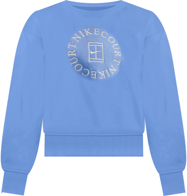 NikeCourt Heritage Phoenix Fleece Sudadera de cuello redondo sin cierre extra oversized para mujer