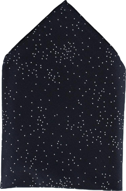 Men's Mystere Metallic Star Light 12 x 12 Silk Pocket Square