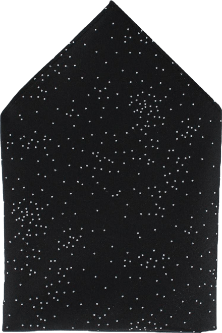 Men's Mystere Metallic Star Light 12 x 12 Silk Pocket Square