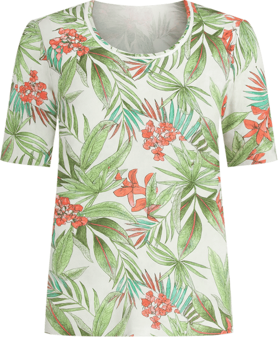 Women's Tropical Print T-Shirt