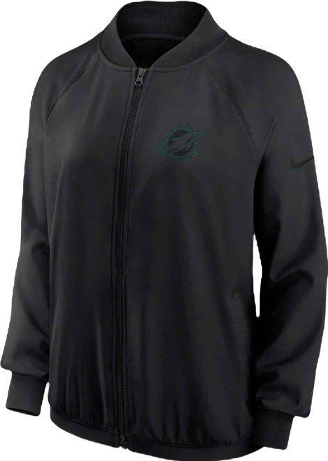 Women's Black Miami Dolphins Full-Zip Jacket