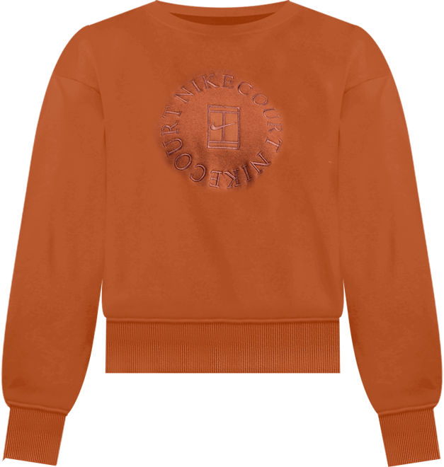NikeCourt Heritage Phoenix Fleece Sudadera de cuello redondo sin cierre extra oversized para mujer