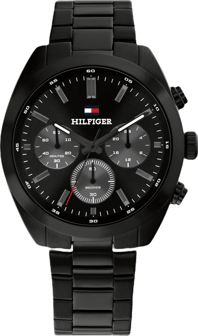 Men's Chronograph Black Ip Stainless Steel Bracelet Watch, 40mm