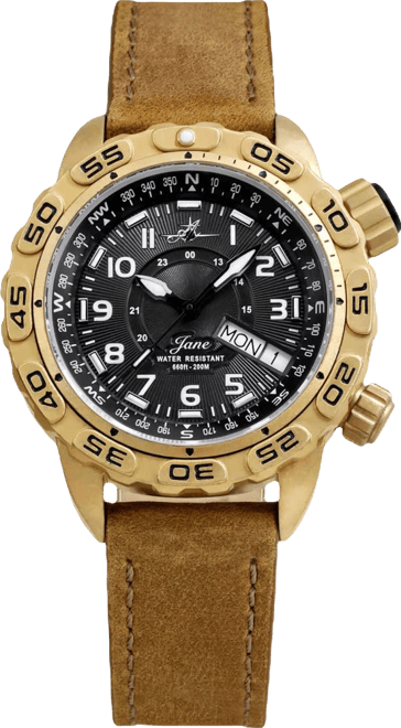 Women's Jane Brown Leather Strap Watch 35mm