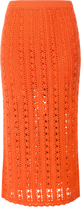 Juniors' Sea Swirl Crochet Midi Skirt