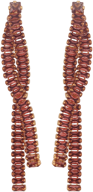 Cubic Zirconia Rhinestone Dangle Earrings