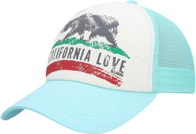Women's White/Aqua Pitstop Trucker Snapback Hat