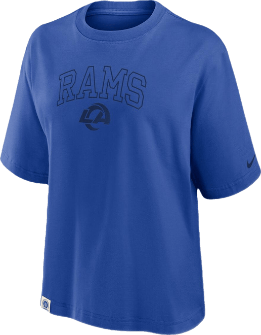 Women's Royal Los Angeles Rams Glory Arch Boxy T-Shirt