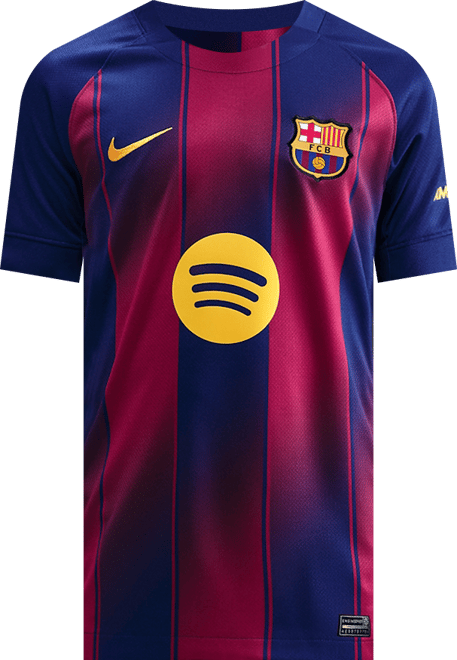 F.C. Barcelona 2025/26 Stadium Home Older Kids' Nike Dri-FIT Football Replica Shirt