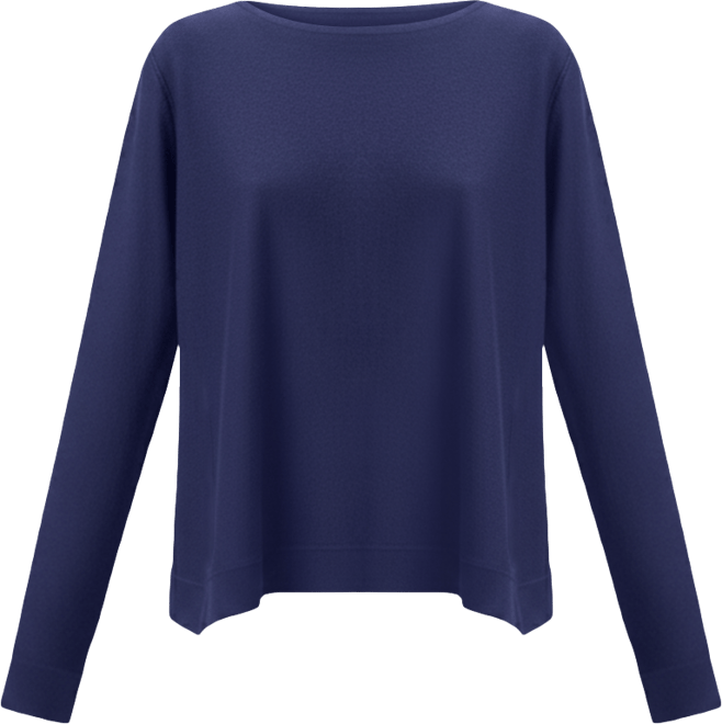 Women's Boatneck Cotton Silk Cashmere Blend Sweater