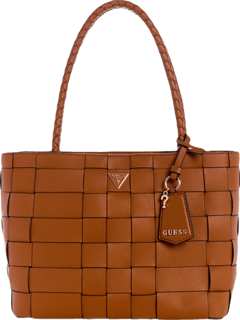 GUESS Maylee Girlfriend Woven Tote Bag - Macy's