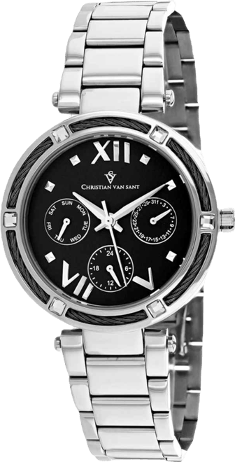 Women's Sienna Black Dial Watch