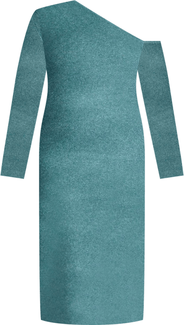 Women's Plus Size Off Shoulder Sweater Dress