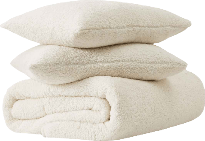 Marshmallow Sherpa 3-Pc. Comforter Set, Full/Queen