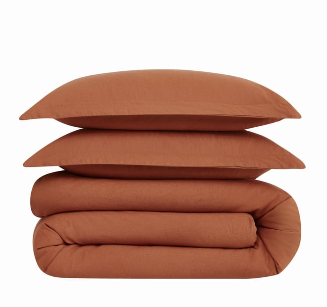 Brookyln Loom Flax Linen 3-Pc. Comforter Set, King