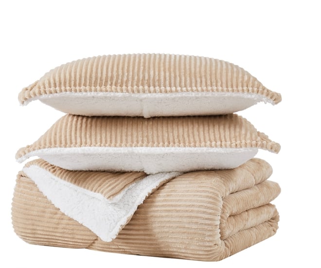 Essential Corduroy 3-Pc. Comforter Set, King