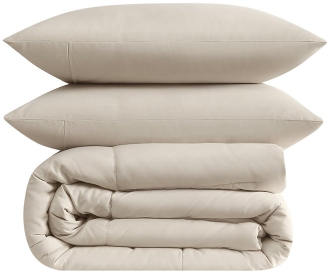 Green Solid 3-Pc. Comforter Set, Full/Queen