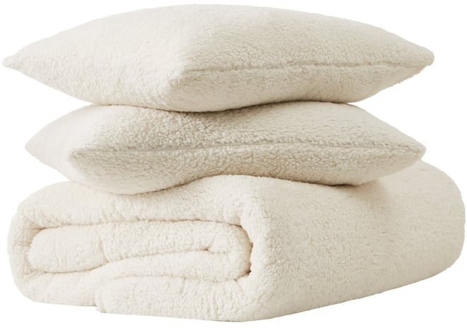 Marshmallow Sherpa 3-Pc. Comforter Set, King