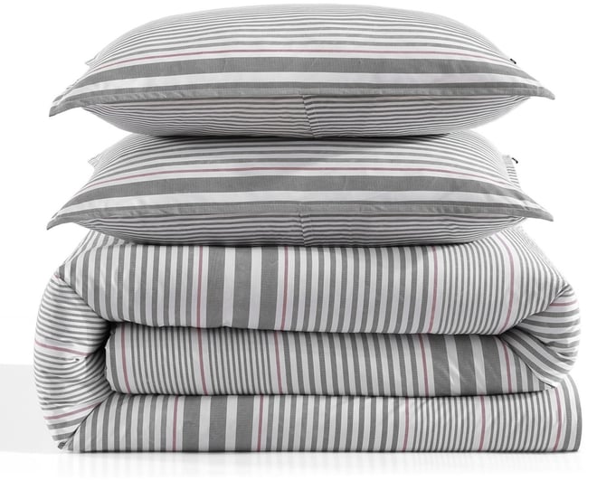 Danbury Stripe Cotton 2-Pc. Comforter Set, Twin/Twin Xl