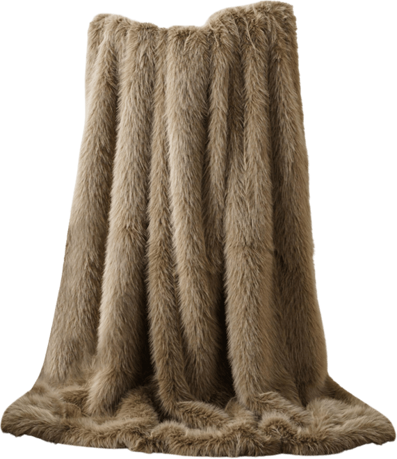 Lifestyle Faux Fur Throw, 50" x 60"