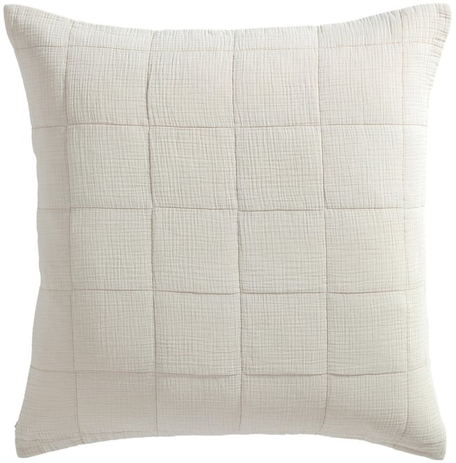 Cotton Gauze Solid Sham, European