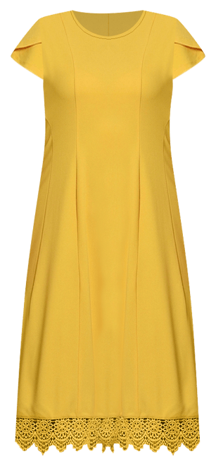 Women's Chiffon Sleeve Scuba Dress