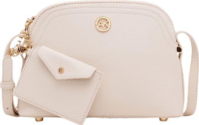 Dome Zip Top Detachable Card Case Crossbody Bag