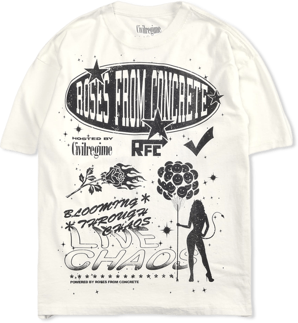CIVIL CLOTHING American Class 3 Fire Extinguisher Oversized Tee