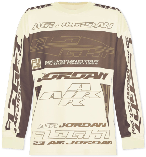 Jordan MVP Printed Longsleeve Archaeo Brown Shirt – DTLR