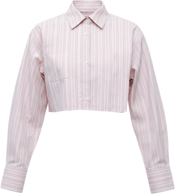 Women's Striped Crop Shirt