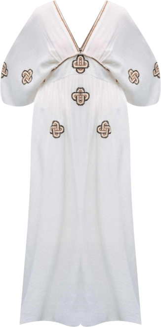 Women's Maxi Dress with Embroidery Details