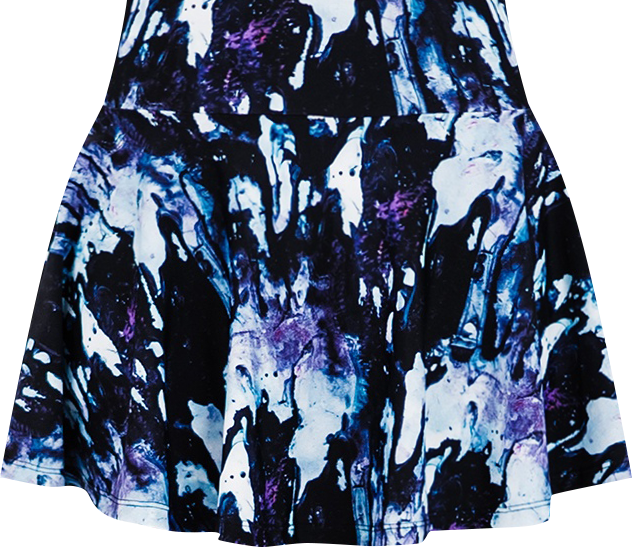 Women's Flowy Swim Skirt With Attached Shorts