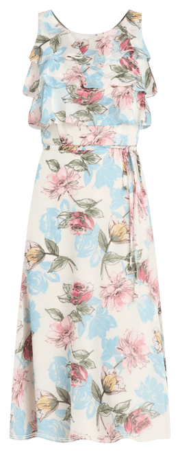 Women's Floral-Print Sleeveless Dress