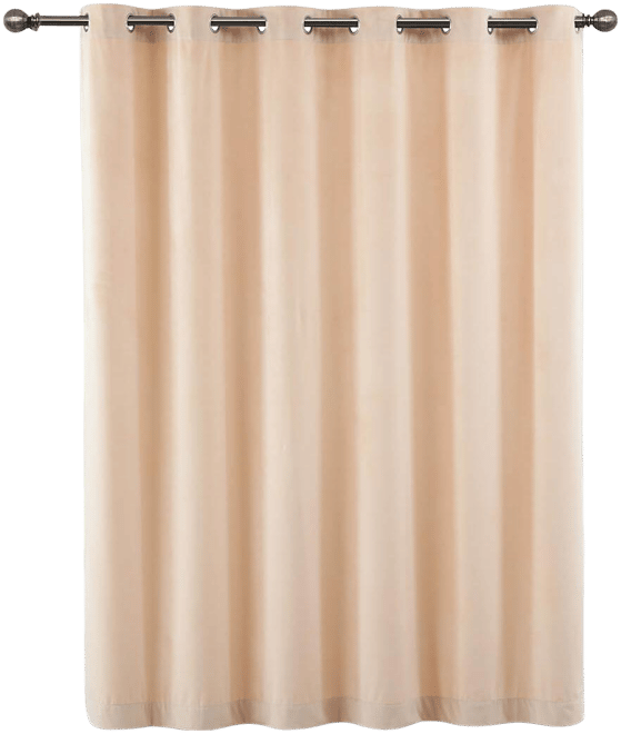Heavyweight Wide Width 84-Inches Velvet Curtains Grommet Top (Single), 84" W x 96" L