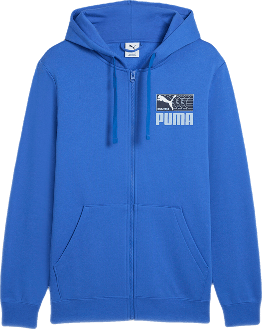 PUMA House of Graphics Men's Zip-Up Fleece Hoodie