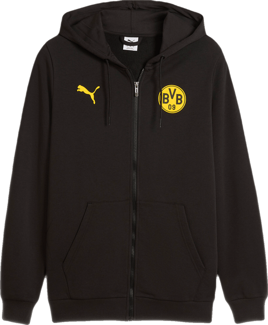 PUMA Borussia Dortmund Men's Zip-Up Soccer Sweat Jacket