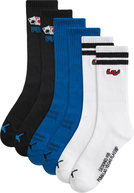 PUMA Las Vegas Men's Crew Socks (3-Pack)