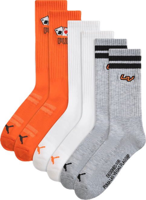 PUMA Las Vegas Men's Crew Socks (3-Pack)