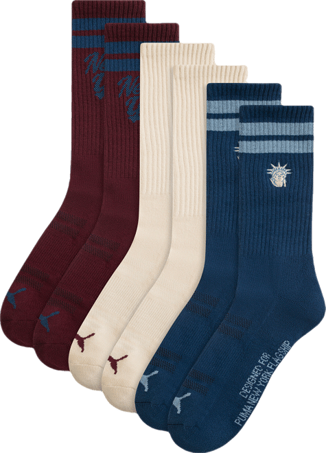 PUMA NYC Men's Crew Socks (3 Pairs)