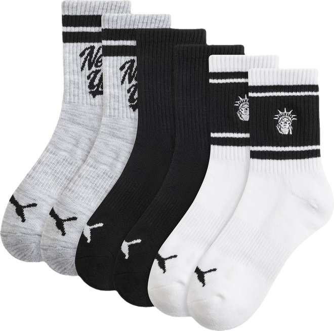 PUMA NYC Women's Low Crew Socks (3 Pairs)