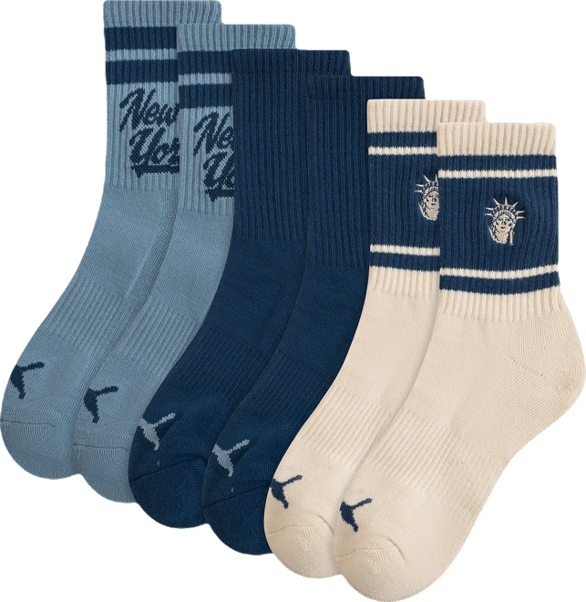 PUMA NYC Women's Low Crew Socks (3 Pairs)