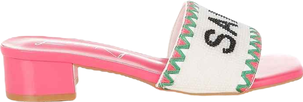 Poshta Saint Tropez Beaded Slip-On Heels