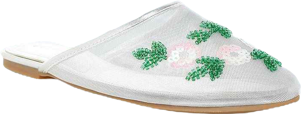 Nahra Mesh Sequin Beaded Mules